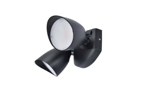 Lutec 7622221012 Shrimp LED Nástěnné venkovní světlo | Teplá bílá | Černá | 23,5W