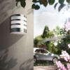 Philips 17315/47/16 Calgary LED Nástěnné venkovní světlo | Teplá bílá | 3W | Šedá