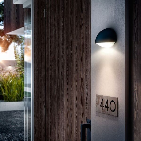 Philips 16407/93/16 Dust LED Nástěnné venkovní světlo | Teplá bílá | 3W | Černá
