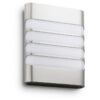 Philips 17273/47/16 Raccoon LED Nástěnné venkovní světlo | Teplá bílá | 3W | Kov | Nerez | 9