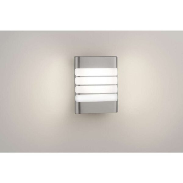 Philips 17273/47/16 Raccoon LED Nástěnné venkovní světlo | Teplá bílá | 3W | Kov | Nerez | 5