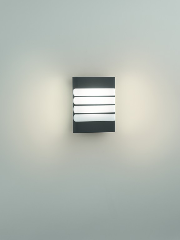 Philips 17273/93/16 Raccoon LED Nástěnné venkovní světlo | Teplá bílá | 3W | Černá