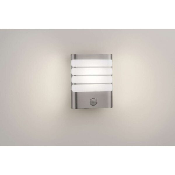 Philips 17274/47/16 Raccoon LED Nástěnné venkovní světlo | Teplá bílá | 3W | Kov | Nerez