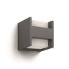 Philips 16459/93/16 Arbour LED Nástěnné venkovní světlo | Teplá bílá | 2x4,5W | Černá