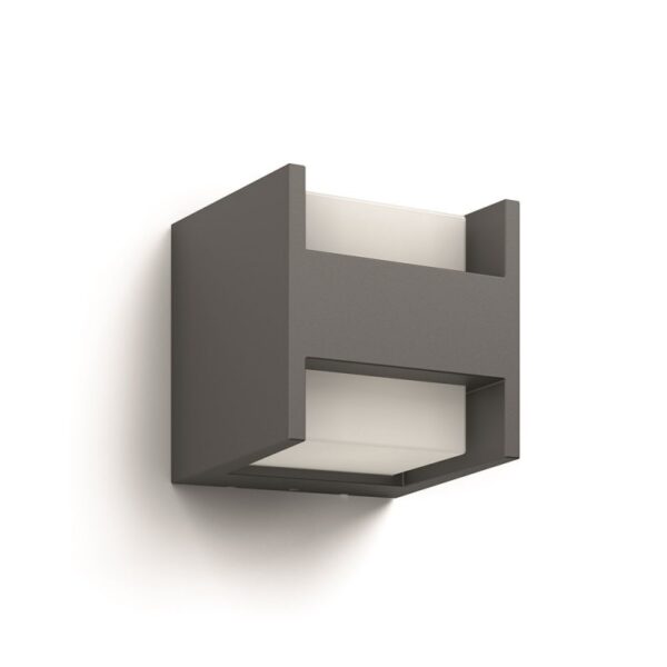 Philips 16459/93/16 Arbour LED Nástěnné venkovní světlo | Teplá bílá | 2x4,5W | Černá