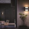 Philips 16459/93/16 Arbour LED Nástěnné venkovní světlo | Teplá bílá | 2x4,5W | Černá
