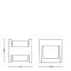 Philips 16459/93/16 Arbour LED Nástěnné venkovní světlo | Teplá bílá | 2x4,5W | Černá