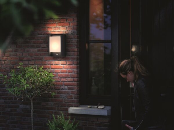 Philips 16461/93/16 Arbour LED Nástěnné venkovní světlo | Teplá bílá | 6W | Černá