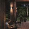 Philips 17322/93/16 Grass LED Nástěnné venkovní světlo | Teplá bílá | 2x4,5W | Černá