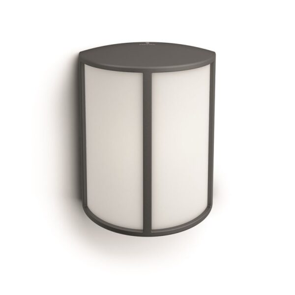Philips 16464/93/16 Stock LED Nástěnné venkovní světlo | Teplá bílá | 6W | Černá