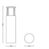 Philips 16466/93/16 Stock LED venkovní svítidlo | Teplá bílá | 6W | Černá