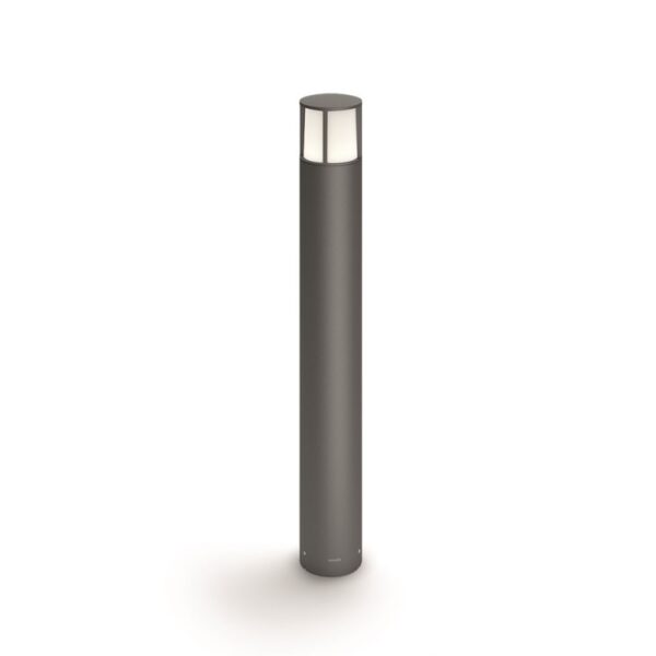 Philips 16467/93/16 Stock LED Zahradní sloupkové světlo | Teplá bílá | 6W | Černá