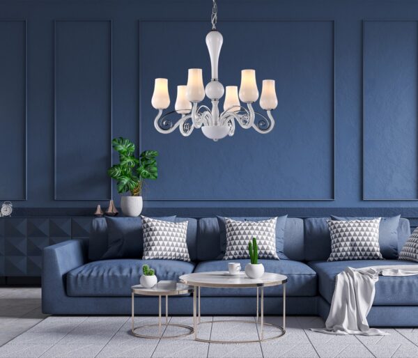 Italux 5900644344636 Lustr | E14 | Bílá