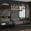 Italux 5900644431855 LED stropní svítidlo | Teplá bílá | Barevný kov | Bílá | Zlatá | 72W