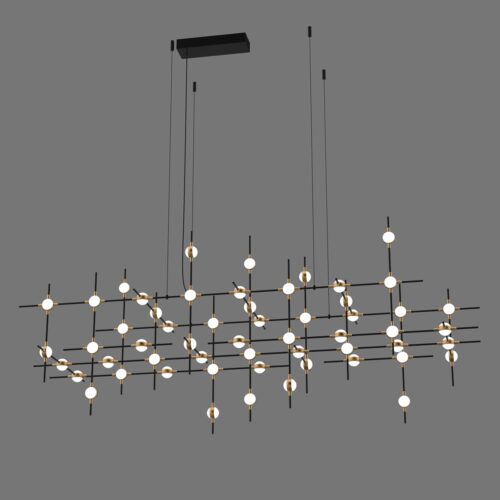 Italux 5900644314547 LED stropní svítidlo | Teplá bílá | Černá | 132W