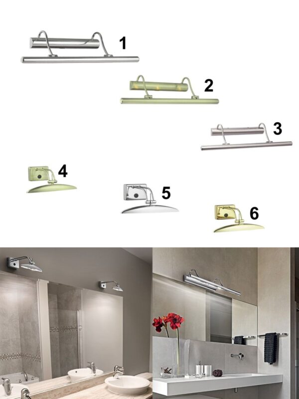 Ideal lux 017297 Mirror Nástěnné svítidlo | G9 | Kov | Nikl