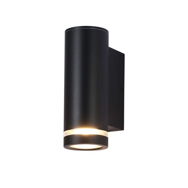 Italux 5902854535378 LED Nástěnné venkovní světlo | Teplá bílá | 10W | Černá