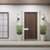 Italux 5902854534777 Nástěnné venkovní světlo | E27 | Černá