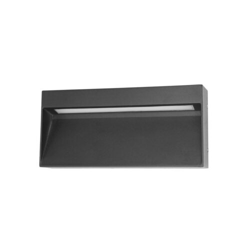 Italux 5902854535163 LED Nástěnné venkovní světlo | Teplá bílá | 5W | Černá