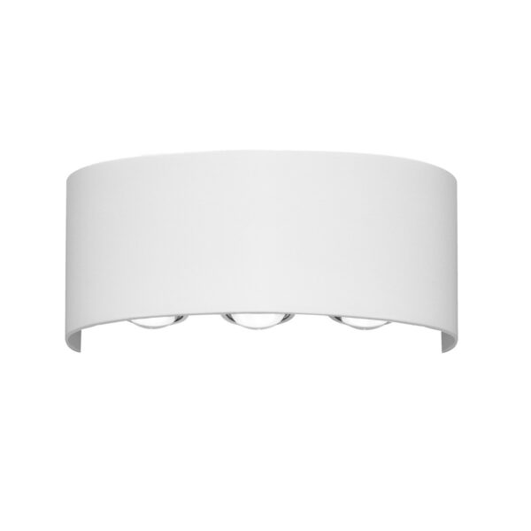 Italux 5900644315179 LED Nástěnné venkovní světlo | Teplá bílá | Bílá | 6W