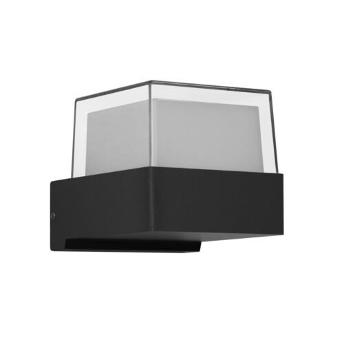 Italux 5902854535507 LED Nástěnné venkovní světlo | Teplá bílá | 5W | Černá