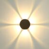 Italux 5902854535460 LED Nástěnné venkovní světlo | Teplá bílá | 6W | Černá