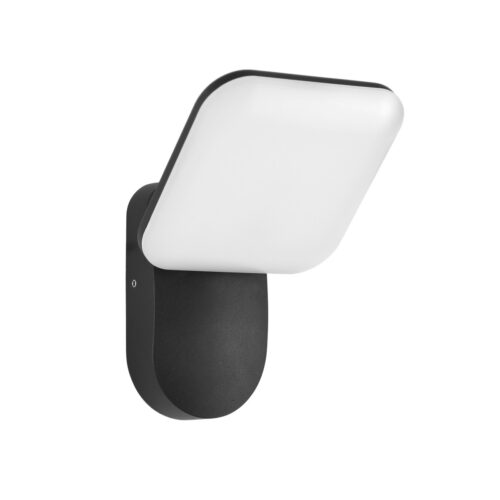 Italux 5902854535187 LED Nástěnné venkovní světlo | Teplá bílá | 12W | Černá