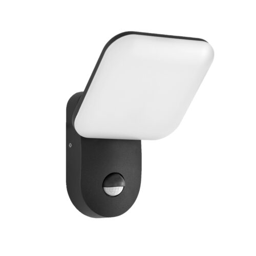 Italux 5902854535200 LED Nástěnné venkovní světlo | Teplá bílá | 12W | Černá