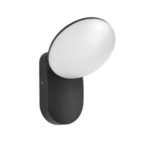 Italux 5902854535231 LED Nástěnné venkovní světlo | Přírodní bílá | 7W | Černá