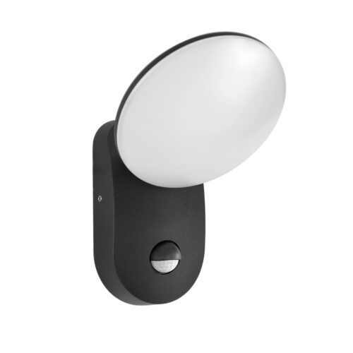 Italux 5902854535248 LED Nástěnné venkovní světlo | Teplá bílá | 7W | Černá