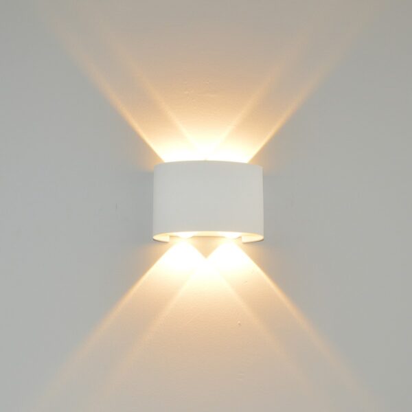 Italux 5902854534456 LED Nástěnné venkovní světlo | Teplá bílá | 4W | Bílá