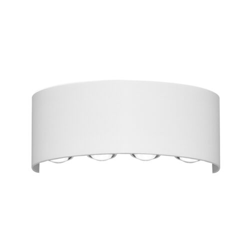 Italux 5902854534470 LED Nástěnné venkovní světlo | Teplá bílá | 8W | Bílá