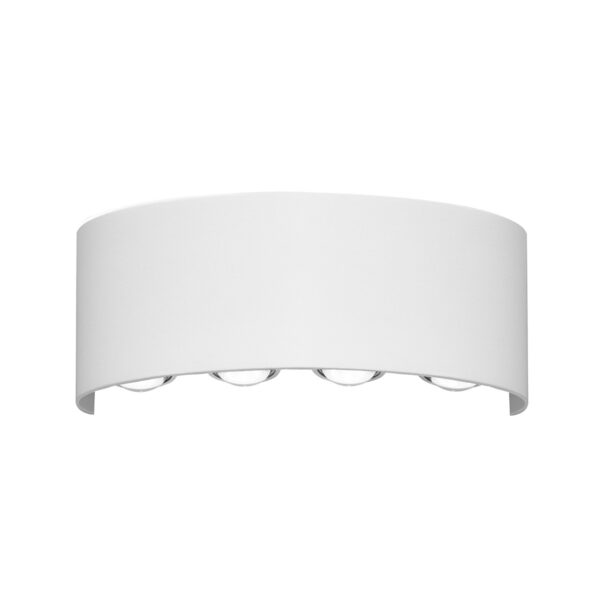 Italux 5902854534470 LED Nástěnné venkovní světlo | Teplá bílá | 8W | Bílá