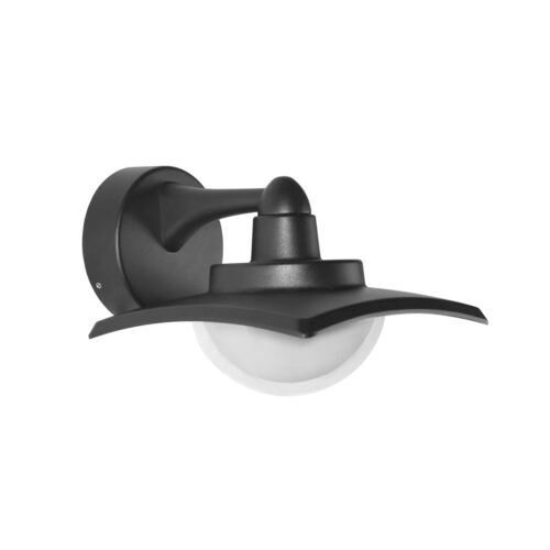 Italux 5902854535422 LED Nástěnné venkovní světlo | Teplá bílá | 9W | Černá