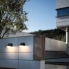 Italux 5902854535422 LED Nástěnné venkovní světlo | Teplá bílá | 9W | Černá