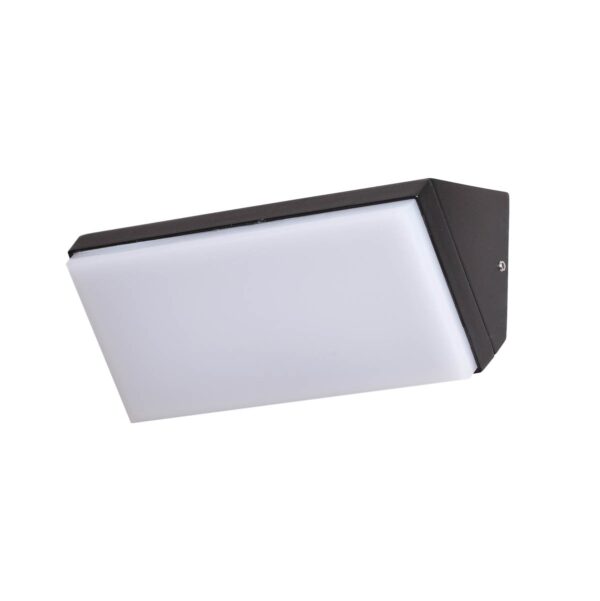 Italux 5902854534791 LED Nástěnné venkovní světlo | Teplá bílá | 10W | Černá