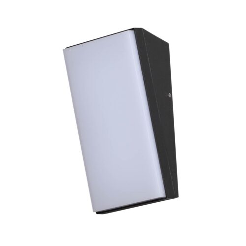Italux 5902854534814 LED Nástěnné venkovní světlo | Teplá bílá | 10W | Černá