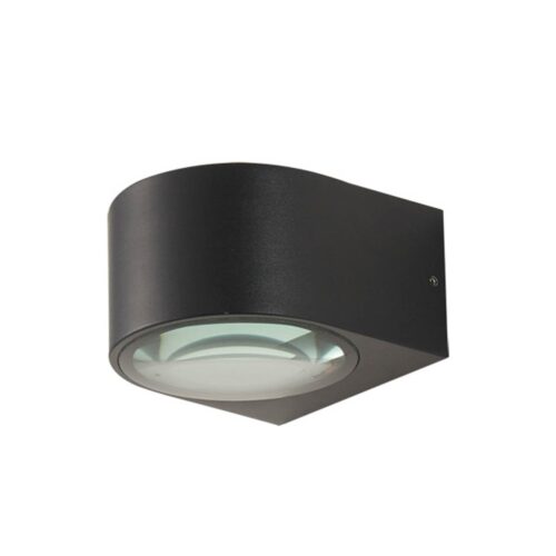 Italux 5902854534517 LED Nástěnné venkovní světlo | Teplá bílá | 10W | Černá