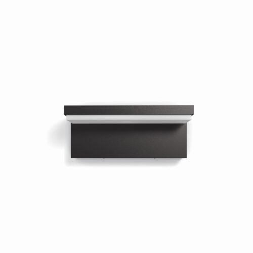Philips 16483/93/P0 Bustan LED Nástěnné venkovní světlo | Teplá bílá | 2x4,5W | Černá