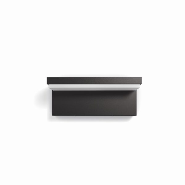 Philips 16483/93/P0 Bustan LED Nástěnné venkovní světlo | Teplá bílá | 2x4,5W | Černá
