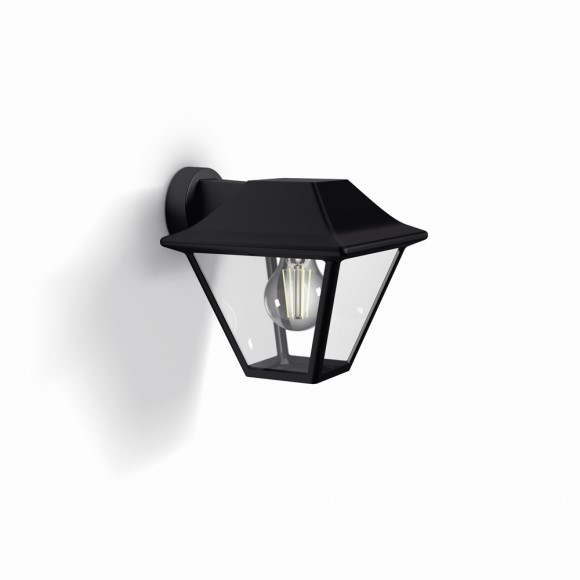 Philips 16495/30/PN Alpenglow Nástěnné venkovní světlo | E27 | Černá