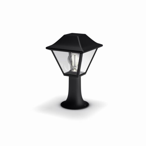 Philips 16496/30/PN Alpenglow Zahradní sloupkové světlo | E27 | Černá
