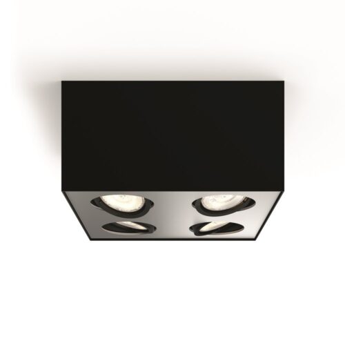 Philips 50494/30/P0 LED bodové svítidlo | Teplá bílá | 4x35W | Černá