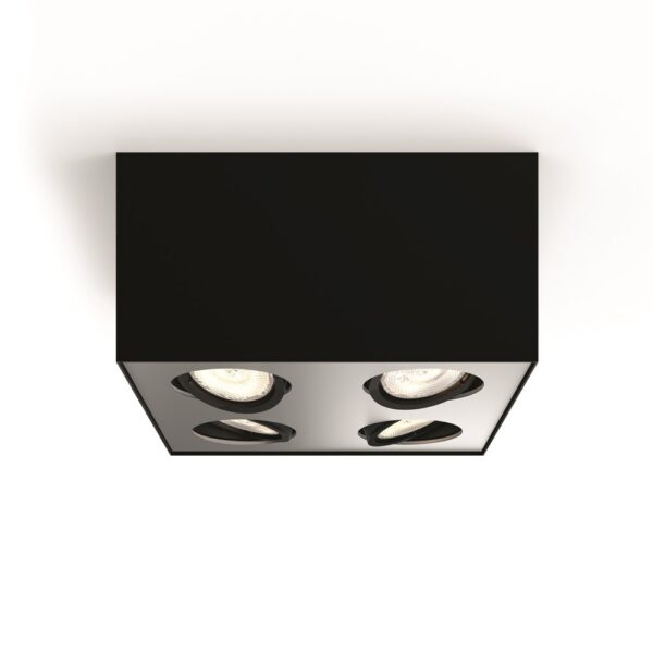 Philips 50494/30/P0 LED bodové svítidlo | Teplá bílá | 4x35W | Černá