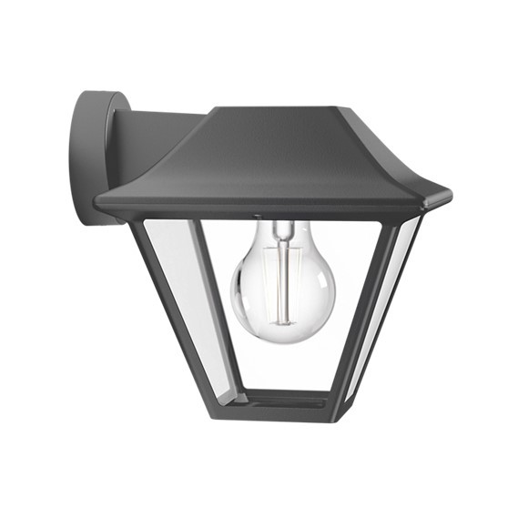Philips 8719514417571 Alpenglow Nástěnné venkovní světlo | E27 | Černá