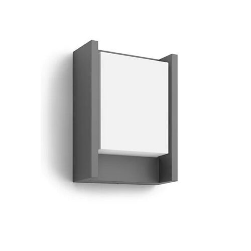 Philips 8719514490222 Arbour LED Nástěnné venkovní světlo | Teplá bílá | Černá | 3,8W