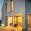 Italux 5900644431572 LED Nástěnné venkovní světlo | Přírodní bílá | Barevný kov | Černá | Zlatá | 10W