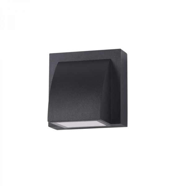 Italux 5902854530175 LED Nástěnné venkovní světlo | Teplá bílá | Černá | 3W
