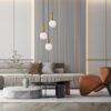Italux 5900644430780 Lustr | E27 | Barevný kov | Bílá | Bronz | Černá