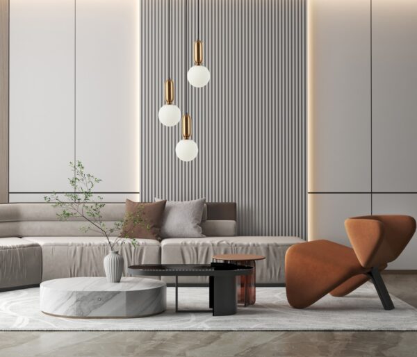 Italux 5900644430780 Lustr | E27 | Barevný kov | Bílá | Bronz | Černá